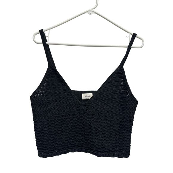 Wilfred Black Knit Cropped Top - Picture 1 of 9